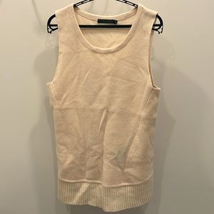 Donna Karan knit top 100% cashmere worn once size Petite